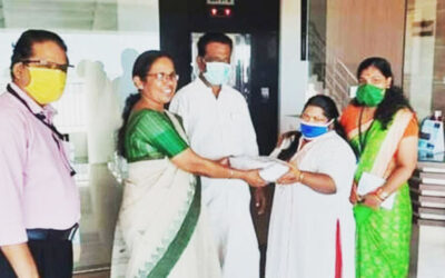 വെല്ലുവിളികളെ അതിജീവിച്ച് കോവിഡ്-19 പ്രതിരോധത്തിനു ഭിന്നശേഷിക്കാരിയായ രാജിയും